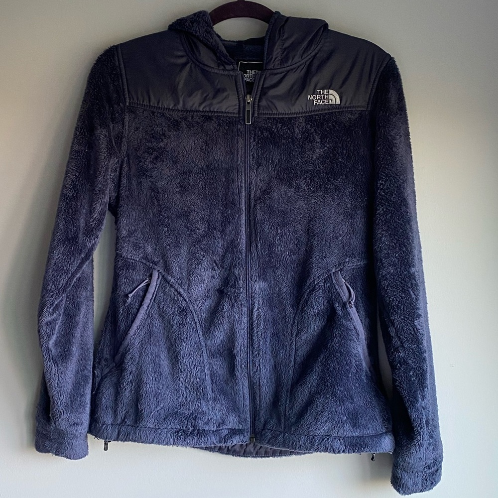The North Face Fuzzy Blue Hooded Jacket